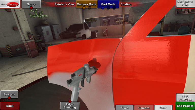 Chattanooga State Byrd's Automotive SimSpray Paint Simulator